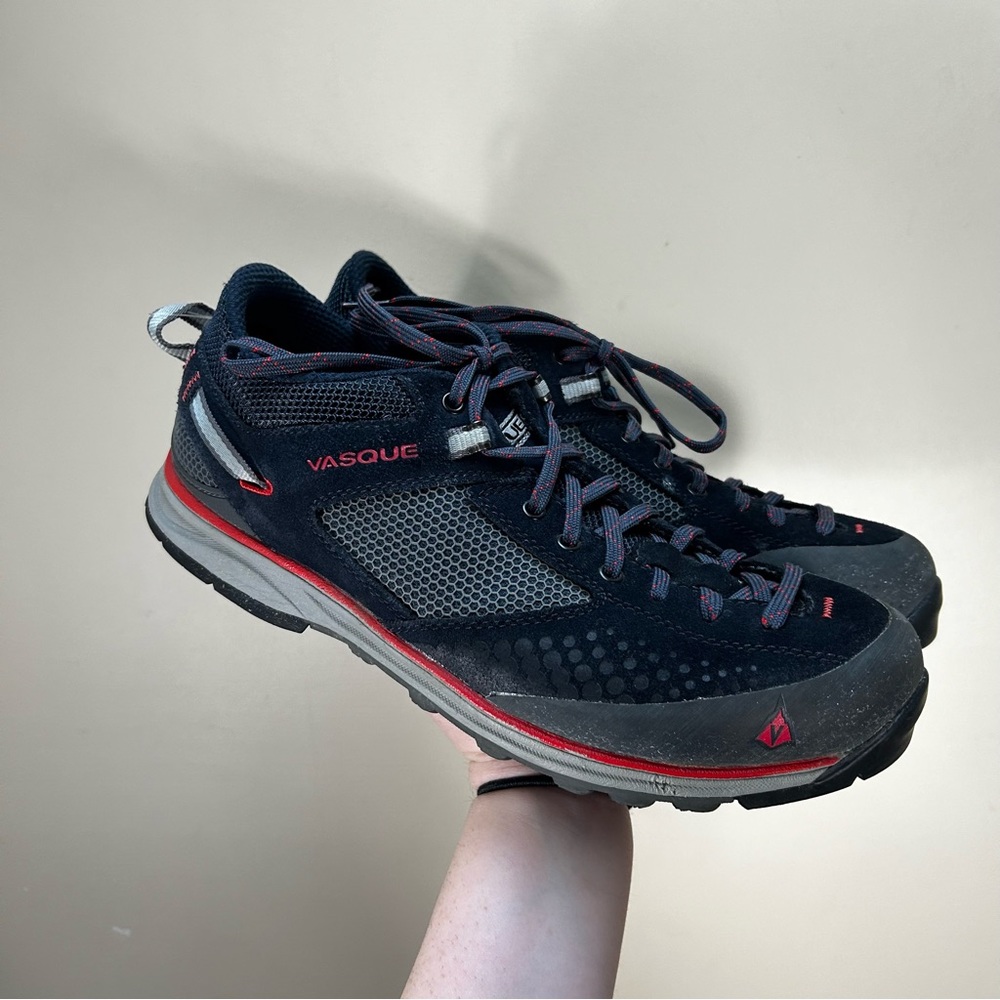 Vasque Men's Navy Blue and Red Athletic Hiking Shoes